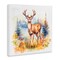 Stupell Industries Wild Deer in Forest Canvas Wall Art Design by Andrea Haase
